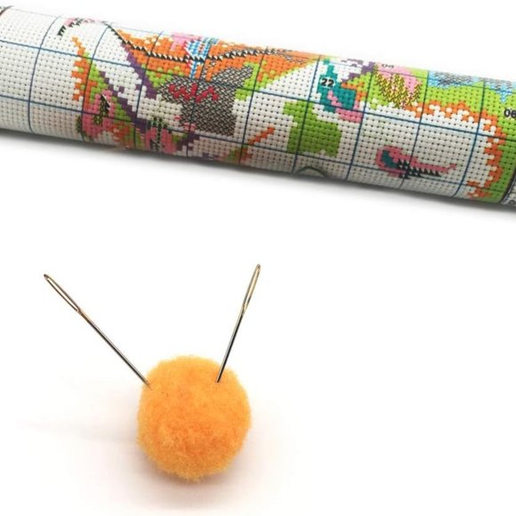 Fish Pig Parrot Elephant & Bird Maydear Stamped Cross Stitch Kit for Beginners - Picture 6 of 8